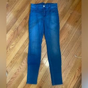 Guess blue denim with pleats WORN ONCE